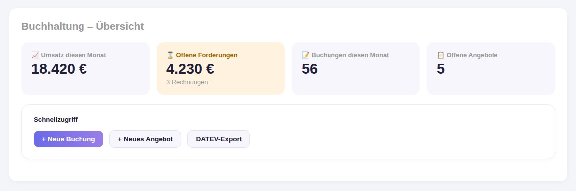 Umsatz und offene Posten sofort sichtbar